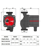 Cirkuliacinis siurblys Pedrollo DHL 25-60 130mm