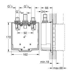 Potinkinė dalis Grohe Eurosmart Cosmopolitan T