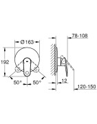Dekoratyvinė dalis Grohe Europlus