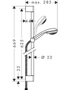 Dušo komplektas Hansgrohe Crometta 85 Vario/Unica C 65