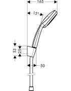 Dušo komplektas Hansgrohe Croma 100 Vario/Porter 1.6