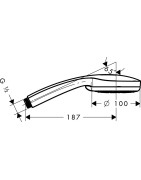 Dušo galva Hansgrohe Croma 100 Vario
