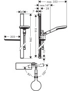 Dušo komplektas Hansgrohe Raindance S 120/Unica E 0.9m