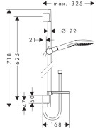 Dušo komplektas Hansgrohe Raindance E 120/Unica S Puro 65