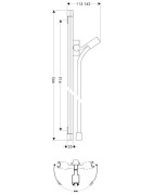 Dušo stovas Hansgrohe PuraVida Unica 90