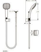 Dušo komplektas Ideal Standard IdealRain Cube M1