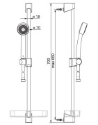 Dušo komplektas Oras Apollo