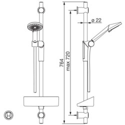 Dušo komplektas Oras Optima