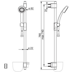 Dušo komplektas Oras Natura 500