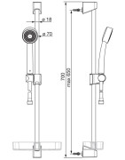 Dušo komplektas Oras Apollo EKO