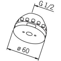 Potinkinė dušo galvutė Oras 232002