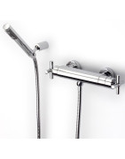 Dušo komplektas Roca Loft, su termostatiniu dušo maišytuvu