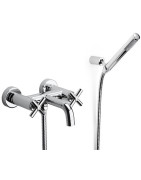 Dušo komplektas Roca Loft,su termostatiniu dušo/vonios maišytuvu