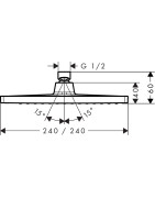 Potinkinė dušo galva Hansgrohe Crometta E 240