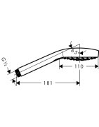 Dušo galva Hansgrohe Croma Select E 110