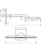 Potinkinė dušo galva Hansgrohe Raindance E 420, su alkūne
