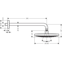 Potinkinė dušo galva Hansgrohe Raindance Select S 240
