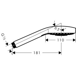 Dušo galva Hansgrohe Croma E Multi 110
