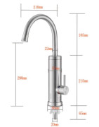 Momentinis vandens šildytuvas INSTANT su metaliniu čiaupu 3.0kW