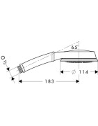 Dušo galva Hansgrohe Croma 100 Classic Multi