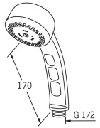 Rankinis dušas Oras Sensiva