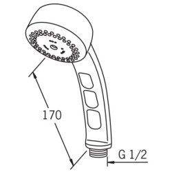 Rankinis dušas Oras Sensiva