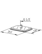 Dušo galva Oras Optima, 257x197 mm