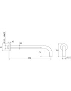 Dušo alkūnė iš sienos Ravak 702.00