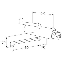 Termostatinis dušo/vonios maišytuvas Gustavsberg Nautic