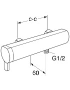 Dušo maišytuvas Gustavsberg Coloric, Raudonas