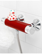 Termostatinis dušo maišytuvas Gustavsberg Coloric, Raudonas