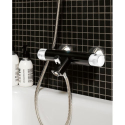 Termostatinis dušo/vonios maišytuvas Gustavsberg Coloric, Black