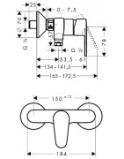 Dušo maišytuvas Hansgrohe Talis E2
