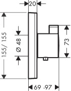Dekoratyvinė dalis Hansgrohe Select Highflow