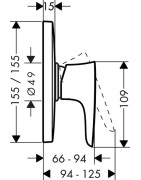 Dekoratyvinė dalis Hansgrohe PuraVida, chromo spalvos