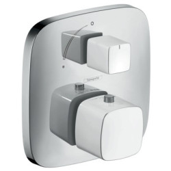 Dekoratyvinė dalis Hansgrohe PuraVida, su mygtuku, balta