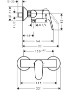 Dušo maišytuvas Hansgrohe Focus