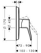 Dekoratyvinė dalis Hansgrohe Metris Classic