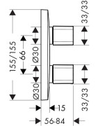 Potinkinis uždaromasis ventilis Hansgrohe PuraVida iControl