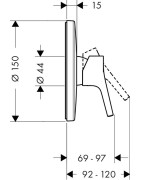 Dekoratyvinė dalis Hansgrohe Talis S
