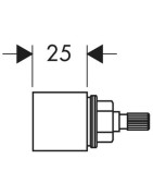 Prailginimas ventiliui Hansgrohe, 25mm