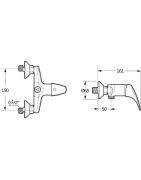Dušo maišytuvas Jika Talas, be dušo komplekto