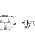 Dušo maišytuvas Jika Mio, be dušo komplekto