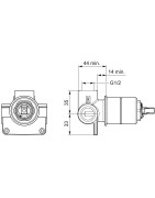 Dušo maišytuvo korpusas Oras Twista, montuojamas sienoje