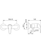 Dušo maišytuvas Oras Polara