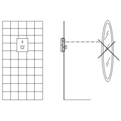 Termostatinio dušo maišytuvo dekoratyvinė dalis Oras Electra