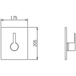 Dušo maišytuvo dekoratyvinė dalis Oras IL Bagno Alessi One
