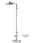 Termostatinis lietaus dušo komplektas Oras Cubista, su snapu