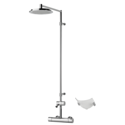 Termostatinis lietaus dušo komplektas Oras Cubista, su snapu