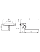 Vonios ir dušo termostatinis maišytuvas Oras Nova